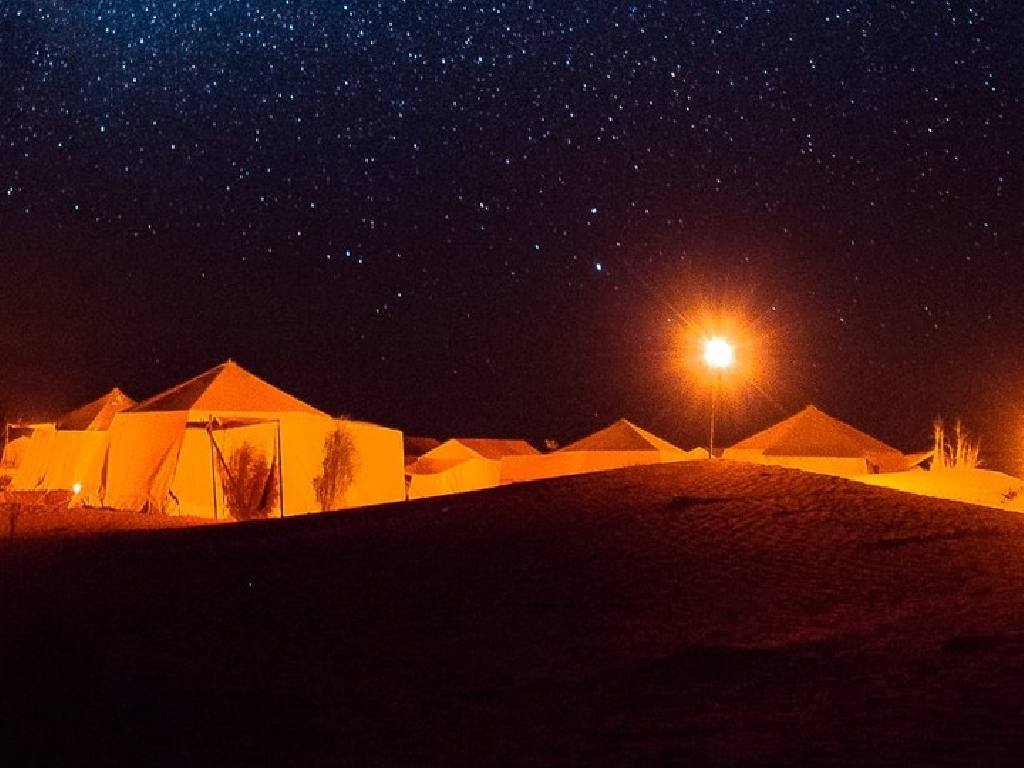 ciel étoilé en plein désert tunisie