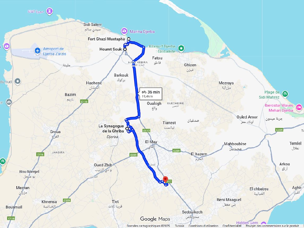Djerba à vélo : votre guide complet pour un cyclotourisme responsable 11 Itinéraire escapade historique