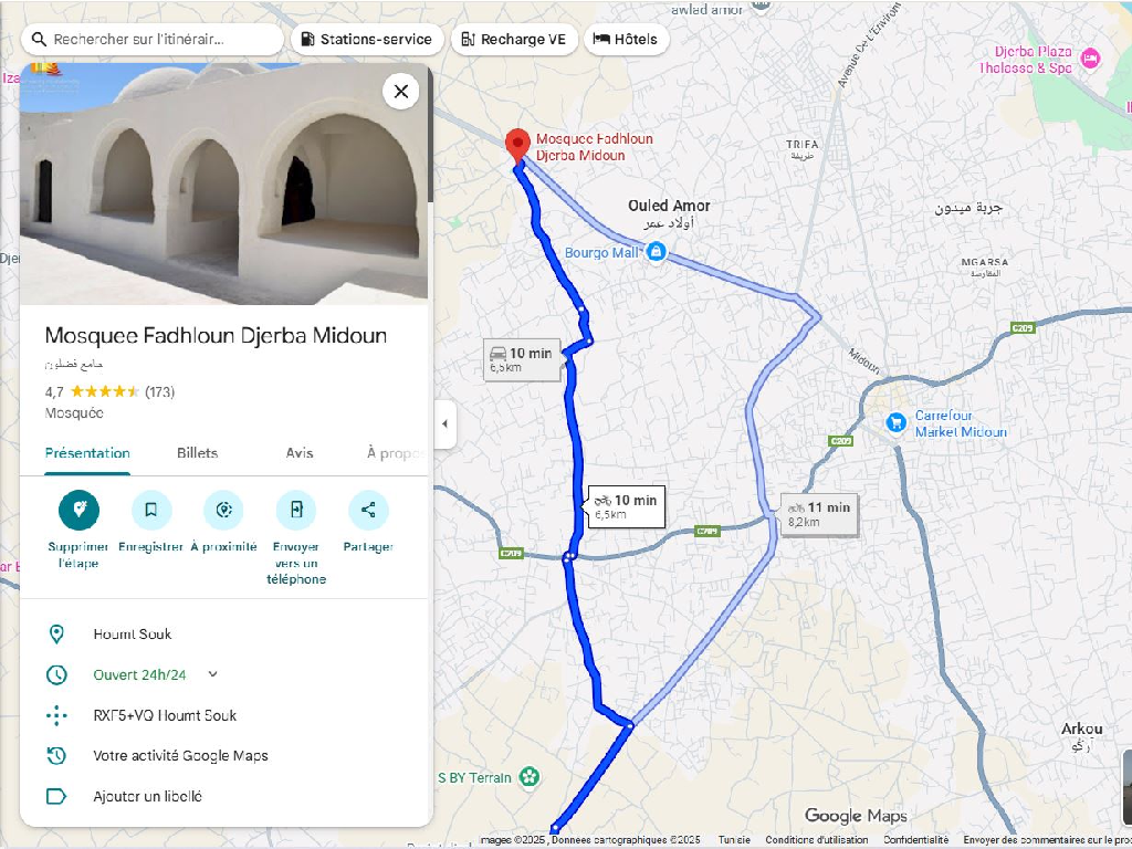 Randonnee mosquee Fadhloun - Djerba